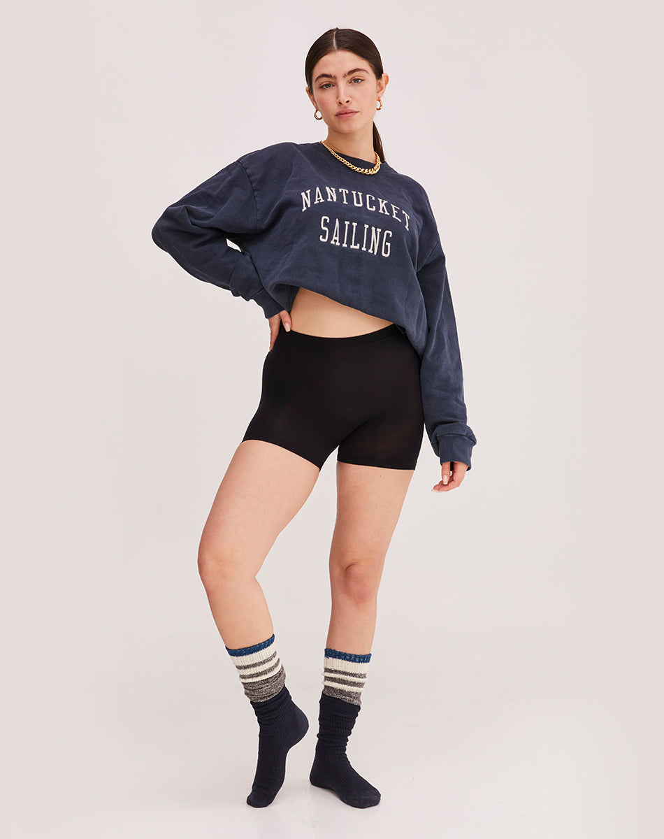 Ultra light seamless forming shorty shorts | Black