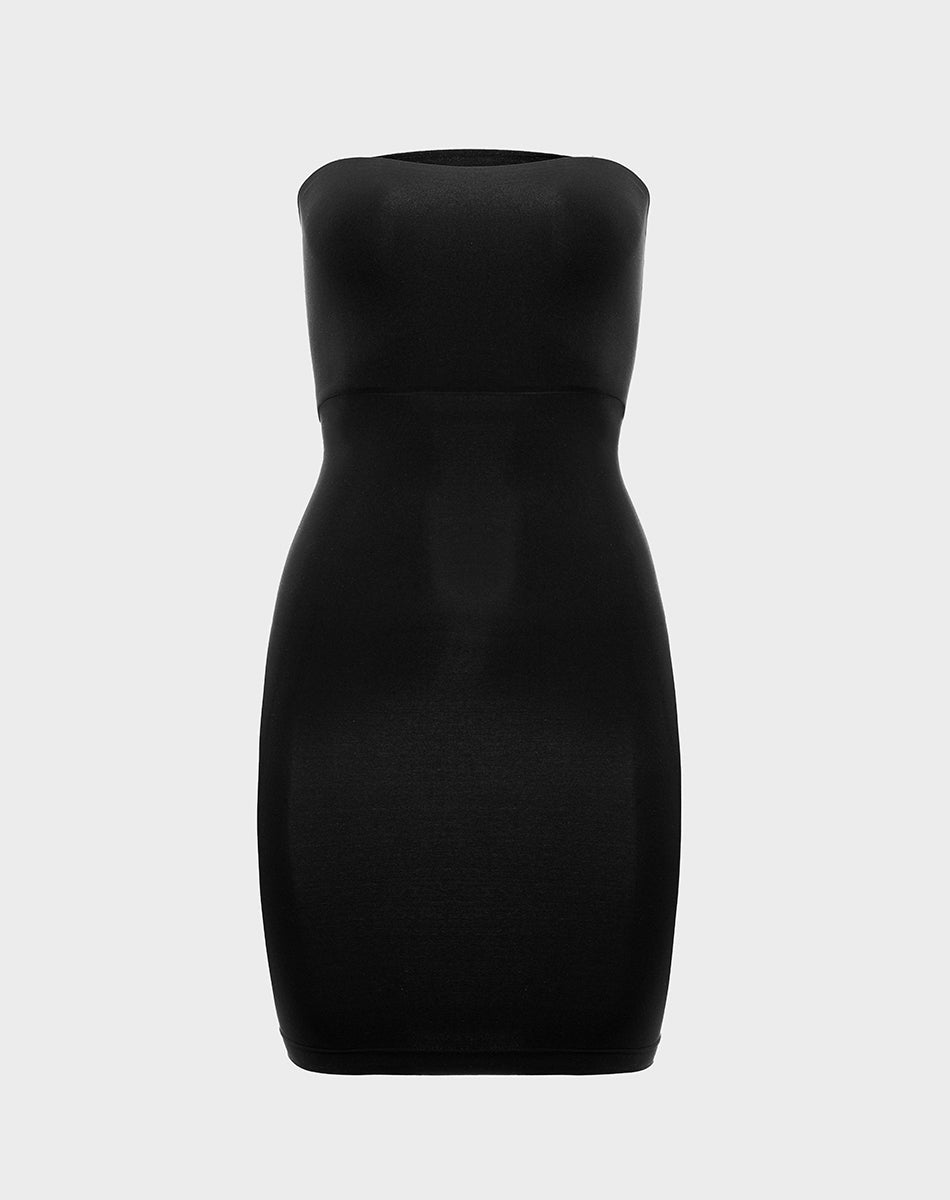 Seamless forming tube dress | Black