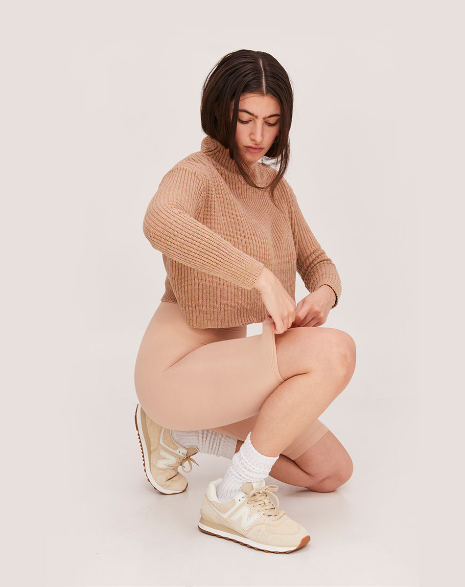 Ultra light seamless forming bike shorts | Nude