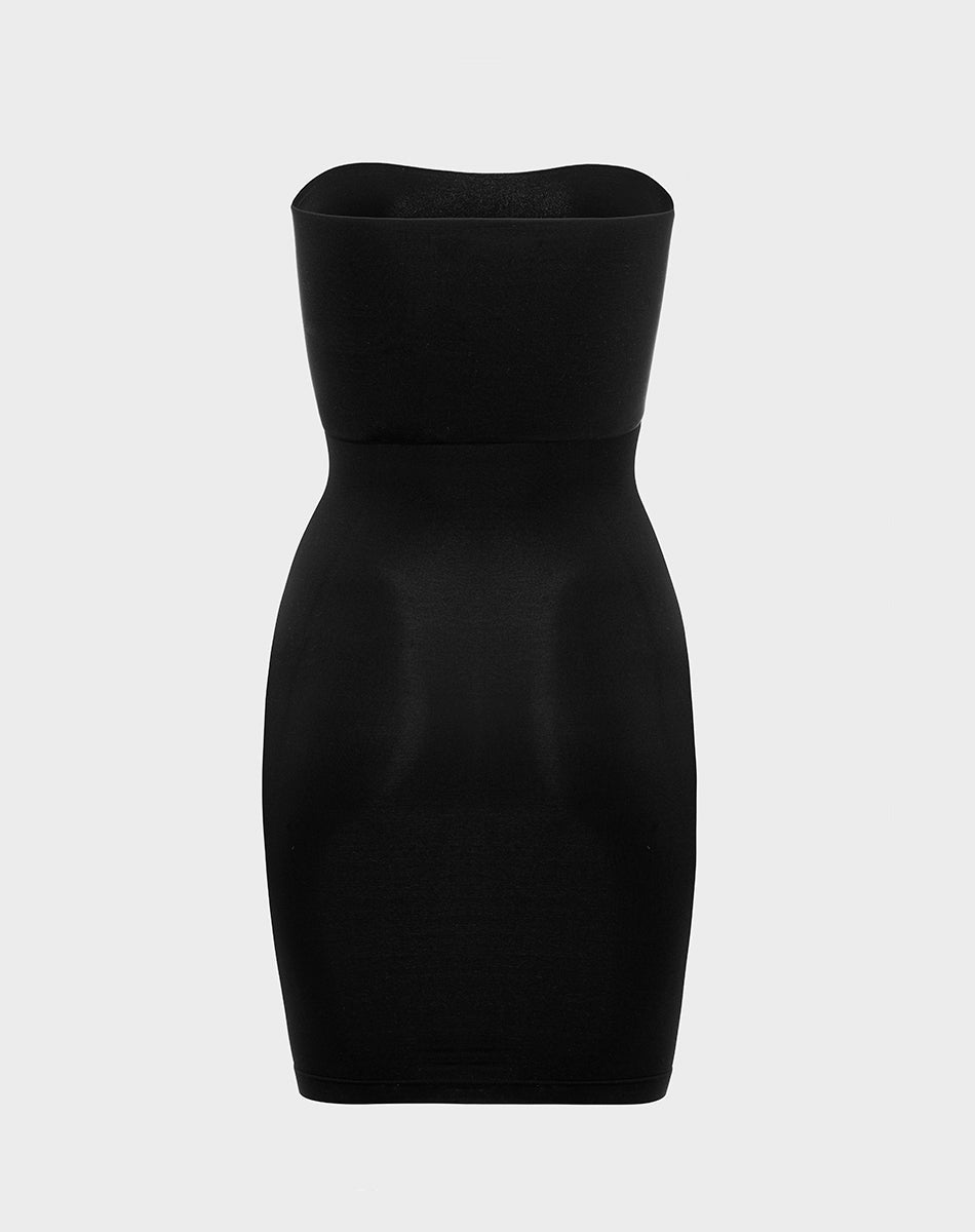 Seamless forming tube dress | Black
