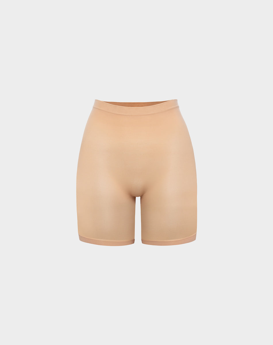 Body smooth seamless forming mid shorts | Nude