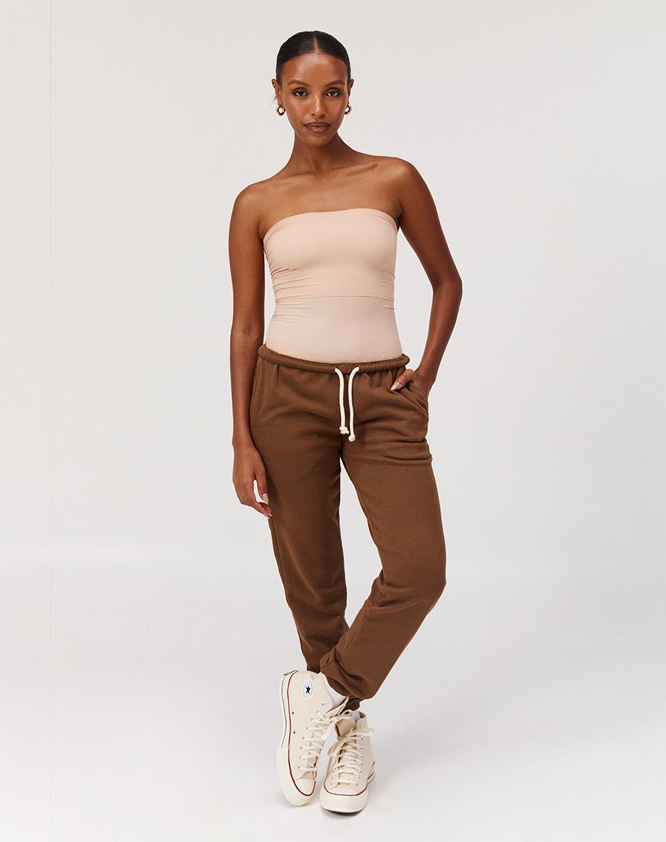 Ultra-thin seamless forming strapless bodysuit | Nude