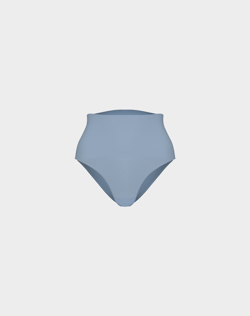Seamless sculpt high-waisted panties | Sky Blue