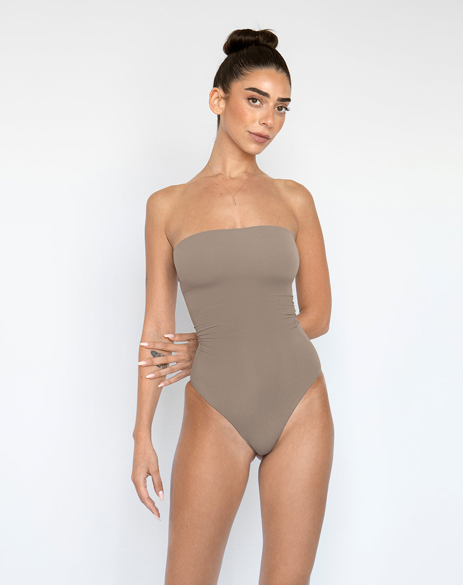 Strapless Bodysuit | Mocca