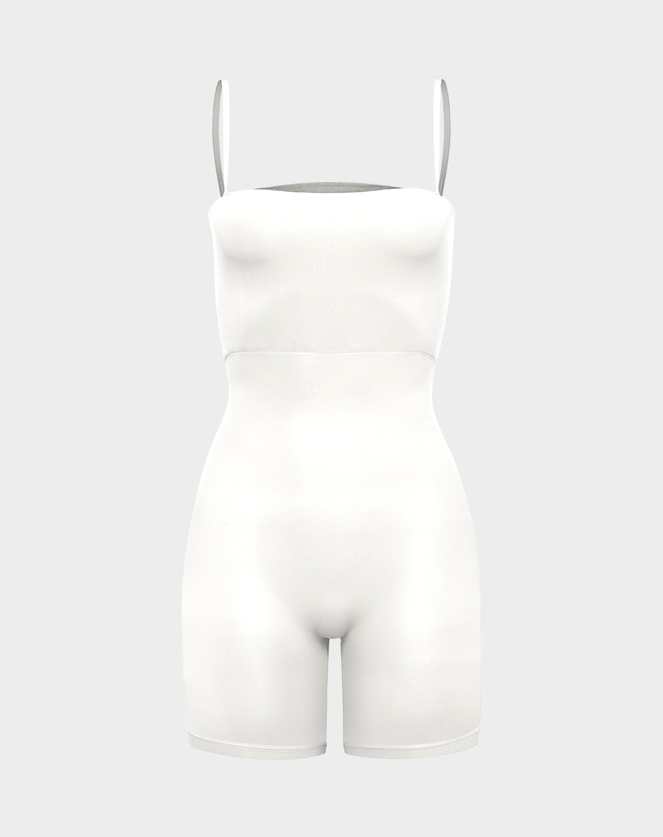 Ultra-thin seamless forming shorty Jumpsuit | Ivory