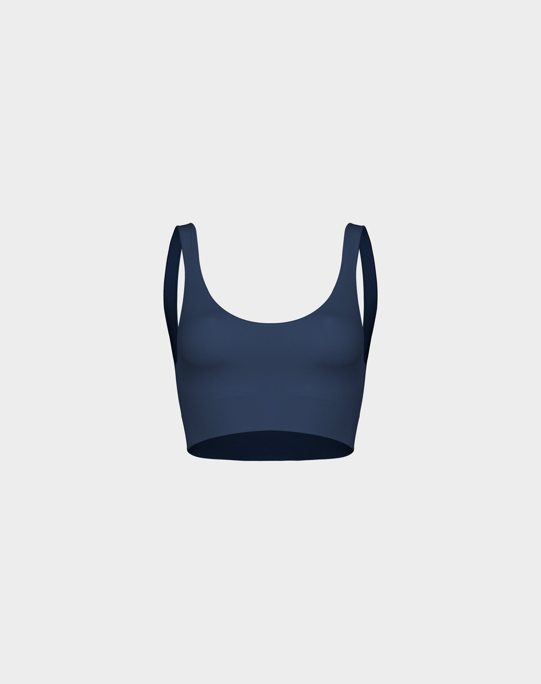 Seamless body smooth scoop neck top | Midnight